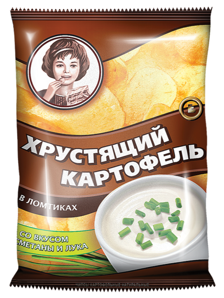 Хрустящий картофель со вкусом сметаны и лука 70гр в Москве