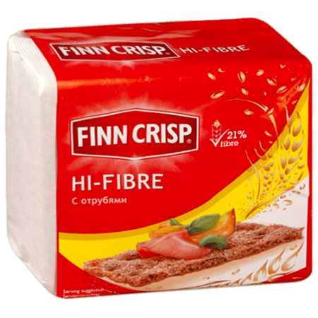 Хлебцы Finn Crisp Hi-Fibre ржаные с отрубям 200 гр. в Москве