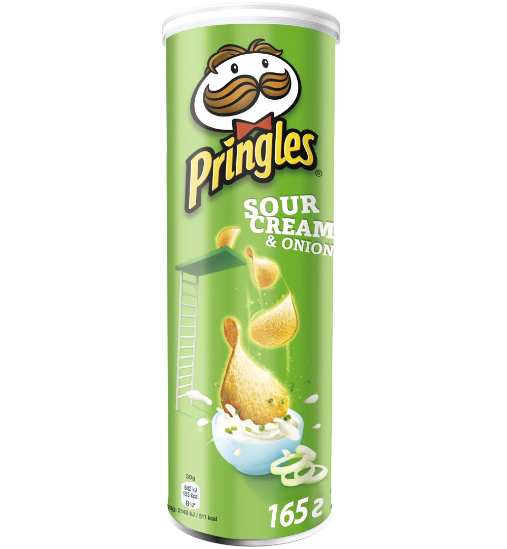 Pringles "Сметана-Зелень" 165 гр. 19шт. в Москве