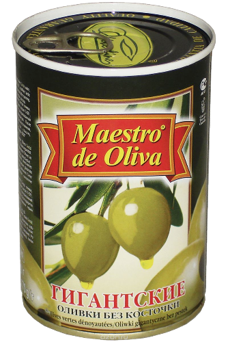 Оливки Maestro De Oliva без косточки 300 гр. 12 шт. в упаковке в Москве