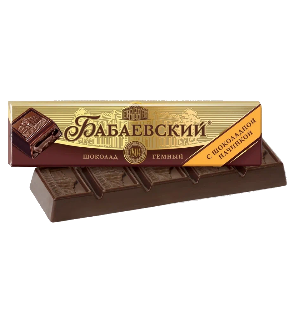 Батончик Бабаевский с шоколадной начинкой 1\50гр., 20шт.  в Москве