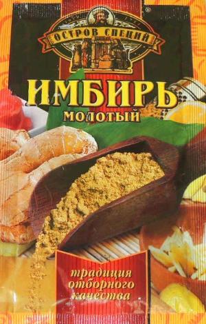 Имбирь молотый Остров специй, 10 гр., пластиковый пакет в Москве