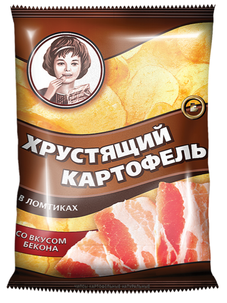 Хрустящий картофель со вкусом  бекона 160гр в Москве