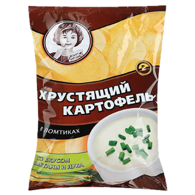 Хрустящий картофель со вкусом сметаны и лука 160гр в Москве