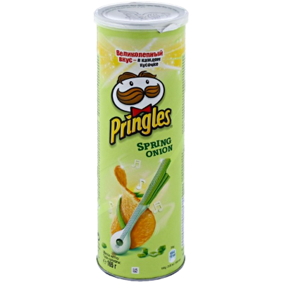 Pringles "Зеленый лук" 165г.*19шт.  в Москве