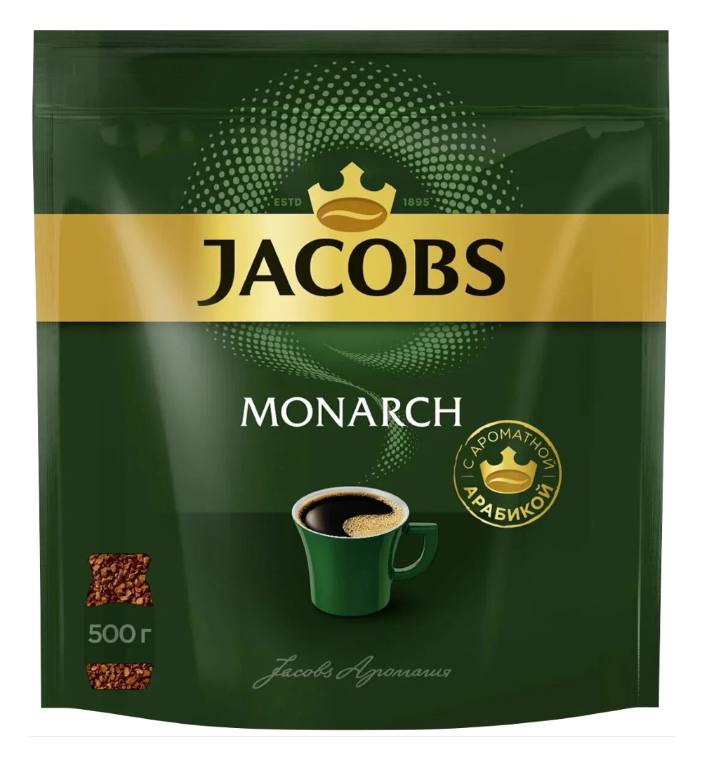Кофе растворимый Jacobs Monarch, пакет, 500гр. 6шт. в Москве